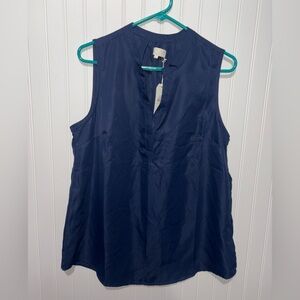 NWT Mudpie Navy Sleeveless Top|Size Large
